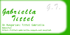 gabriella tittel business card